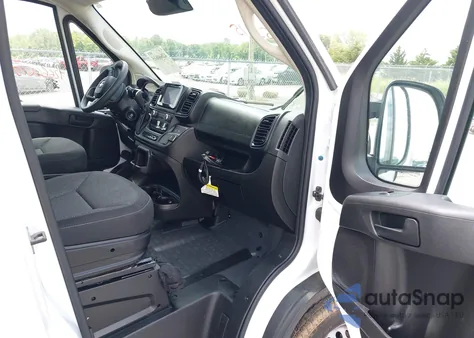 2024 Ram Promaster 2500 Tradesman High Roof 159 Wb W/Pass Seat from USA, damaged, VIN 3C6LRVDG7RE125628